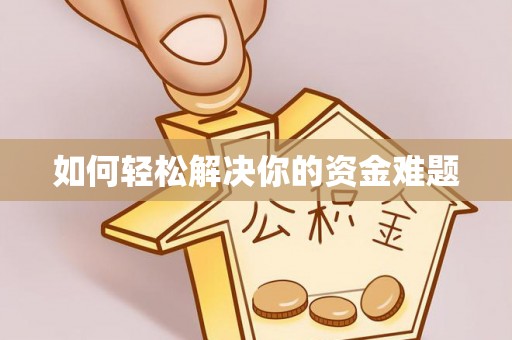 大溪如何轻松解决你的资金难题