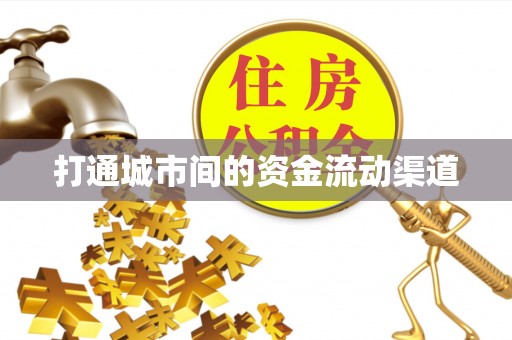 大溪打通城市间的资金流动渠道