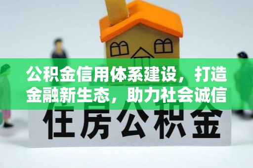 大溪公积金信用体系建设，打造金融新生态，助力社会诚信发展
