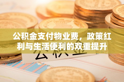 大溪公积金支付物业费，政策红利与生活便利的双重提升