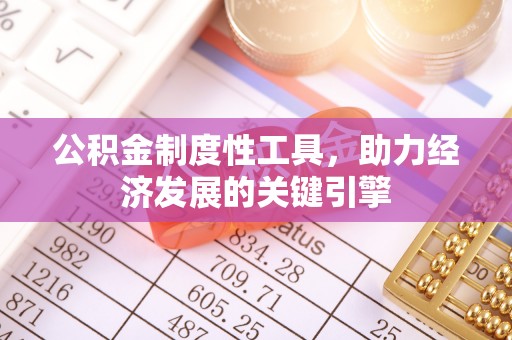 大溪公积金制度性工具，助力经济发展的关键引擎