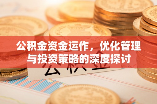 大溪公积金资金运作，优化管理与投资策略的深度探讨
