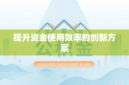 大溪提升资金使用效率的创新方案