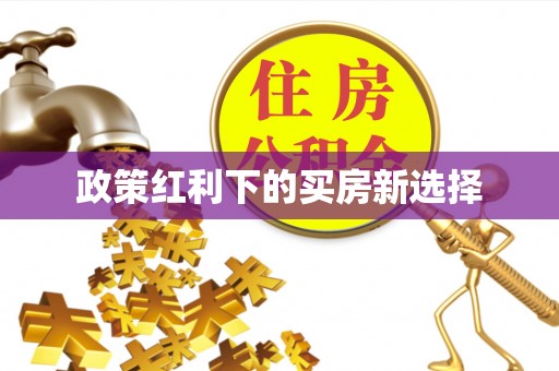 大溪政策红利下的买房新选择