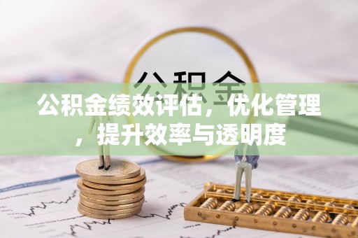 大溪公积金绩效评估，优化管理，提升效率与透明度