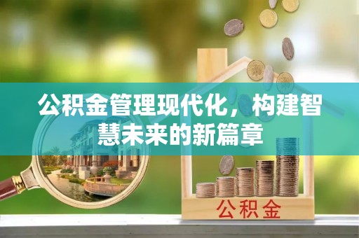 大溪公积金管理现代化，构建智慧未来的新篇章