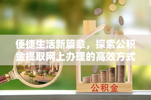 大溪便捷生活新篇章，探索公积金提取网上办理的高效方式