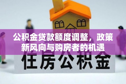 大溪公积金贷款额度调整，政策新风向与购房者的机遇