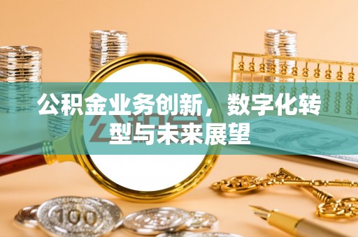 大溪公积金业务创新，数字化转型与未来展望