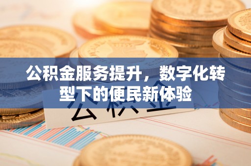 大溪公积金服务提升，数字化转型下的便民新体验