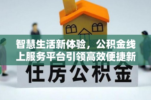 大溪智慧生活新体验，公积金线上服务平台引领高效便捷新时代