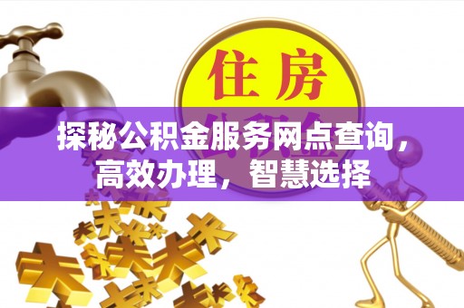 大溪探秘公积金服务网点查询，高效办理，智慧选择