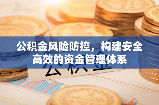 大溪公积金风险防控，构建安全高效的资金管理体系