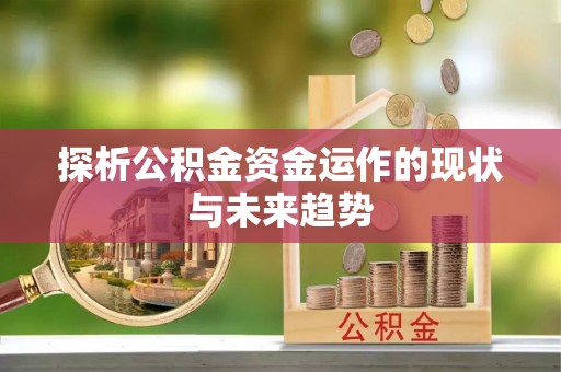 大溪探析公积金资金运作的现状与未来趋势