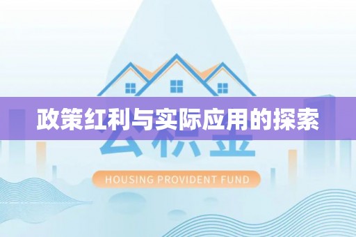 大溪政策红利与实际应用的探索