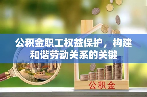 大溪公积金职工权益保护，构建和谐劳动关系的关键