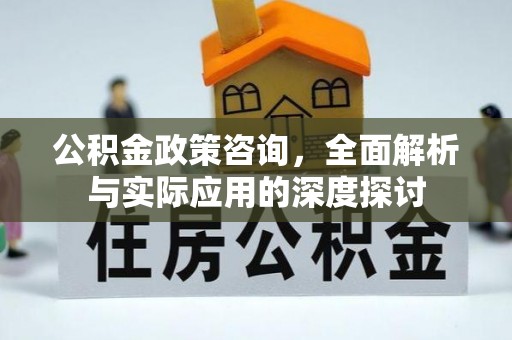 大溪公积金政策咨询，全面解析与实际应用的深度探讨