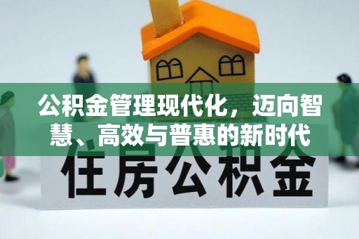 大溪公积金管理现代化，迈向智慧、高效与普惠的新时代