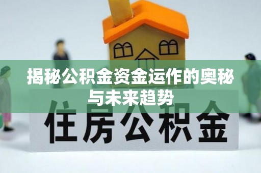 大溪揭秘公积金资金运作的奥秘与未来趋势