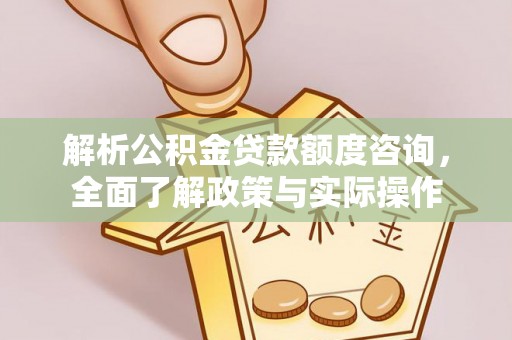 大溪解析公积金贷款额度咨询，全面了解政策与实际操作